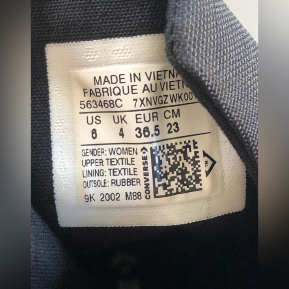 Converse Women’s GR82 Boots De Luxe Extra-High 'Black' Size: US 6 EUR 36.5 - Picture 11 of 12